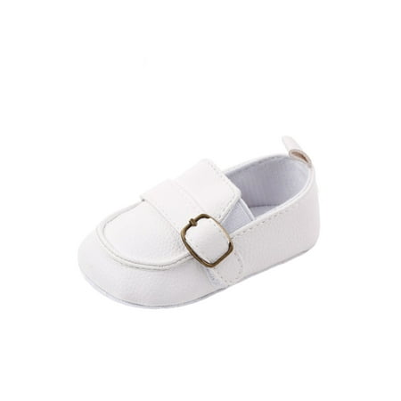 

Lacyhop Baby Loafers Slip On Moccasin First Walkers Flats Indoor Non-slip Casual Sneaker Comfort Soft Sole Walking Shoe White 6-12 months