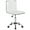 White, variant on Yaheetech Velvet Low Back Armless Office Chair with Wheels, Apricot Pink