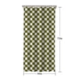thumbnail image 5 of Olive Green and White Checkerboard Pattern Shower Curtain 36"x72" ,Bathroom Decorative Shower Curtains Set with 12 Hooks,Modern Waterproof Washable Shower Curtain, 5 of 6