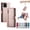 Pink, variant on ELEHOLD for iPhone 13 Flip Case, Wallet Zipper Magnetic Buckle Kickstand Wrist Strap Multifunctional Card Slots Wallet Business Case with Crossbody and Wrist Strap,Red