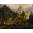 thumbnail image 2 of Karl Russ 18x15 Gold Ornate Wood Frame and Double Matted Museum Art Print Titled - The Tannhauser Legend (1825), 2 of 4