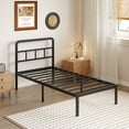 thumbnail image 6 of Maenizi 14 inch Twin XL Bed Frame with Headboard No Box Spring Needed Metal Platform Heavy Duty Steel Slat Mattress Foundation/Easy Assembly/Noise Free/Black, 6 of 6