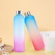 thumbnail image 5 of Botella de agua de 1000 ml con degradado y tapa con pajita | Vaso deportivo de plástico de gran capacidad de 1 l para gimnasio, escuela y actividades al aire libre | Vaso portátil sin BPA para, 5 of 6