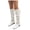 White, variant on Juosiy Boots for Women Chunky Low Heel Slouchy Leather Knee High Booties Wide Calf Back Strap Dressy Shoes