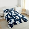 thumbnail image 3 of Homewish Safari Wolf Bedding Comforter Set,Cute Cartoon Wolves Twin Comforter Sets,Deepblue White Bedding Set For Teens,Luxury Bedroom Decor Reversible,2 Pieces, 3 of 8