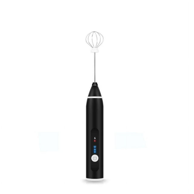 Greswe USB Rechargeable Electric Milk Frother, Black