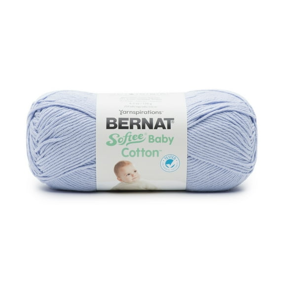 Bernat Softee Baby Cotton Yarn-Pale Periwinkle