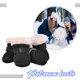 thumbnail image 5 of 4 Uds. Botas de nieve para mascotas, zapatos de suela blanda de felpa para perros, zapatos antideslizantes cálidos para invierno (negro L) Likrtyny Para estrenar, 5 of 8