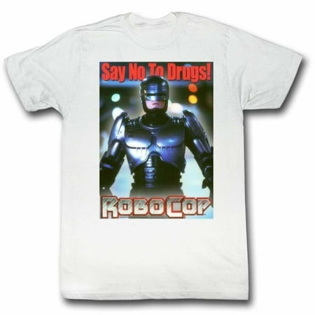 Robocop Movies Just Say No Again Adult Short Sleeve T Shirt