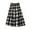 Black, variant on Women’s Fall Winter Maxi Skirts Elastic High Waisted Plaid A-Line Long Skirt Tiered Ruffle Flannel Skirts Blue One Size