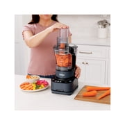 Ninja 9-Cup Food Processor, 4 Auto-iQ Presets, Chop & Slice Vegetables, Mix Dough, BZ600, Cyberspace