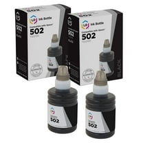 LD Products Compatible Ink Bottle Replacement for Epson 502 T502120-S (Black, 2-Pack)
