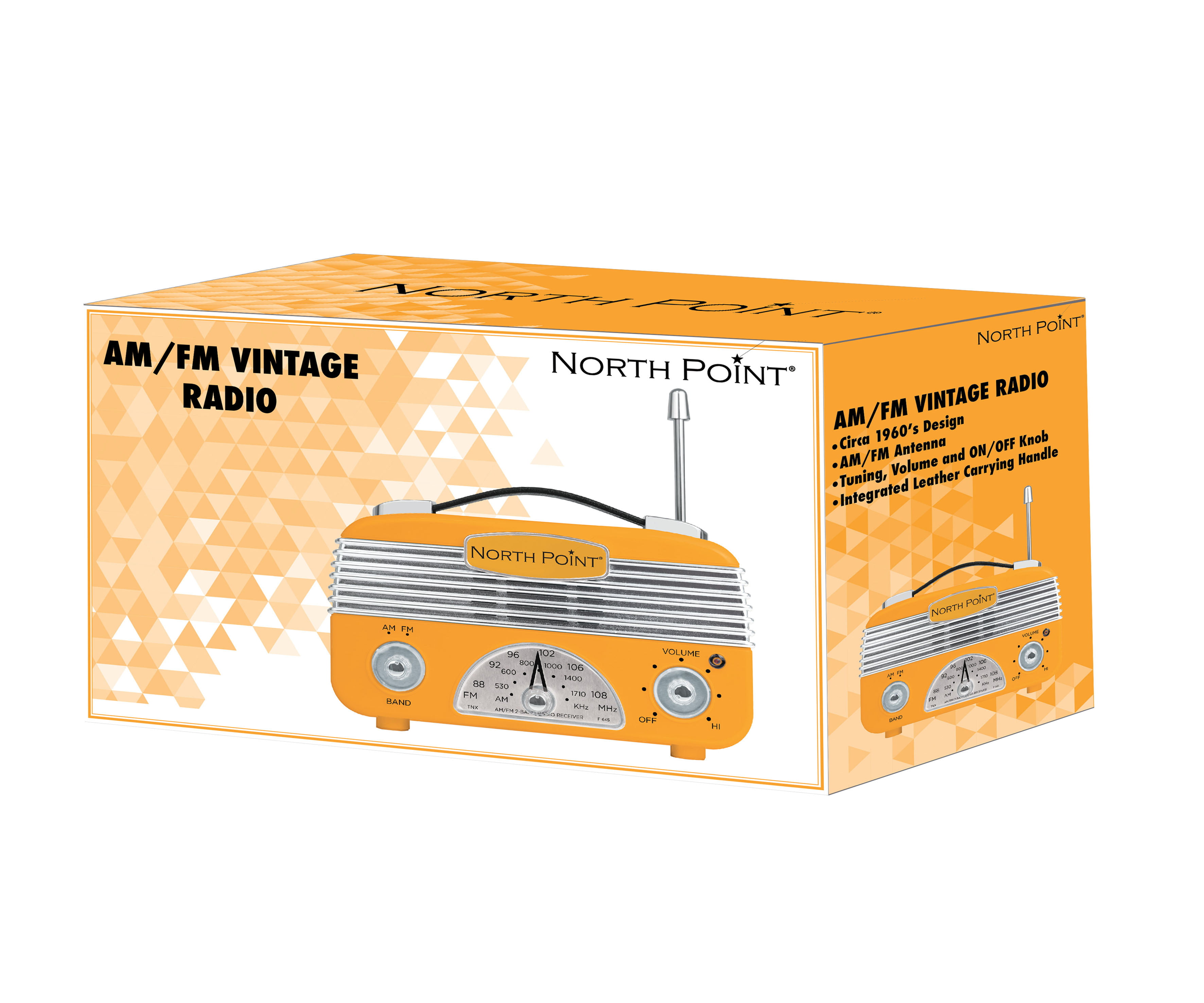 NORTH POINT® AM/FM TRANSISTOR VINTAGE RADIO 