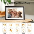 thumbnail image 6 of Jazeyeah 10.1 inch Digital Picture Frame 32GB Memory Wood Wifi Smart Frameo Digital Frame IPS Touch Screen Share Photos and Videos Supports Micro SD Card Gifts, 6 of 9
