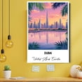 thumbnail image 3 of Dubai Travel Decorative Art Canvas – United Arab Emirates Canvas – Colorful Travel Wall Decor for Any Room – Makes a Thoughtful Gift, 3 of 5