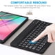 thumbnail image 4 of Teclado Bluetooth Para Tableta Con Cubierta De Cuero Pu Para Samsung Galaxy Tab A 10.1 2019 Sm-T510 Sm-T515 (Alemán) - Negro Scienceny EL011206-00, 4 of 6