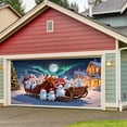 thumbnail image 2 of Bannière de Porte de Garage Extérieur de Noël Grande Couverture Décorative de Porte de Garage Extérieur Saisonnier Bannière de Porte de Garage de Noël, 2 of 4
