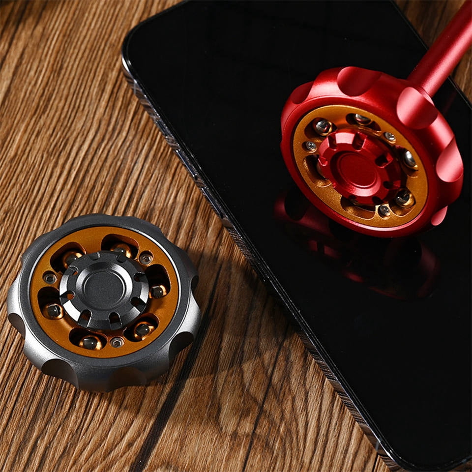 EDC fingertip windmill scepter slider fingertip toys adult reduction gyro metal slider finger push rotating coin decompression