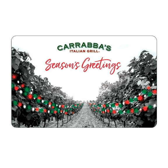 Carrabba's Italian Grill $25 Holiday eGift Card [Email Delivery]
