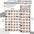 thumbnail image 5 of White Boston Terrier and Flower Toddler Nap Mats for Kids Preschool,Sleeping Mat Bag or Kids,Toddler Sleeping Bag,Toddler Nap Mat or Daycare, 5 of 6