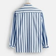thumbnail image 4 of Fengyings Clearance Men's Shirts Casual Long Sleeve Button-Down Striped Dress Shirt, 4 of 8