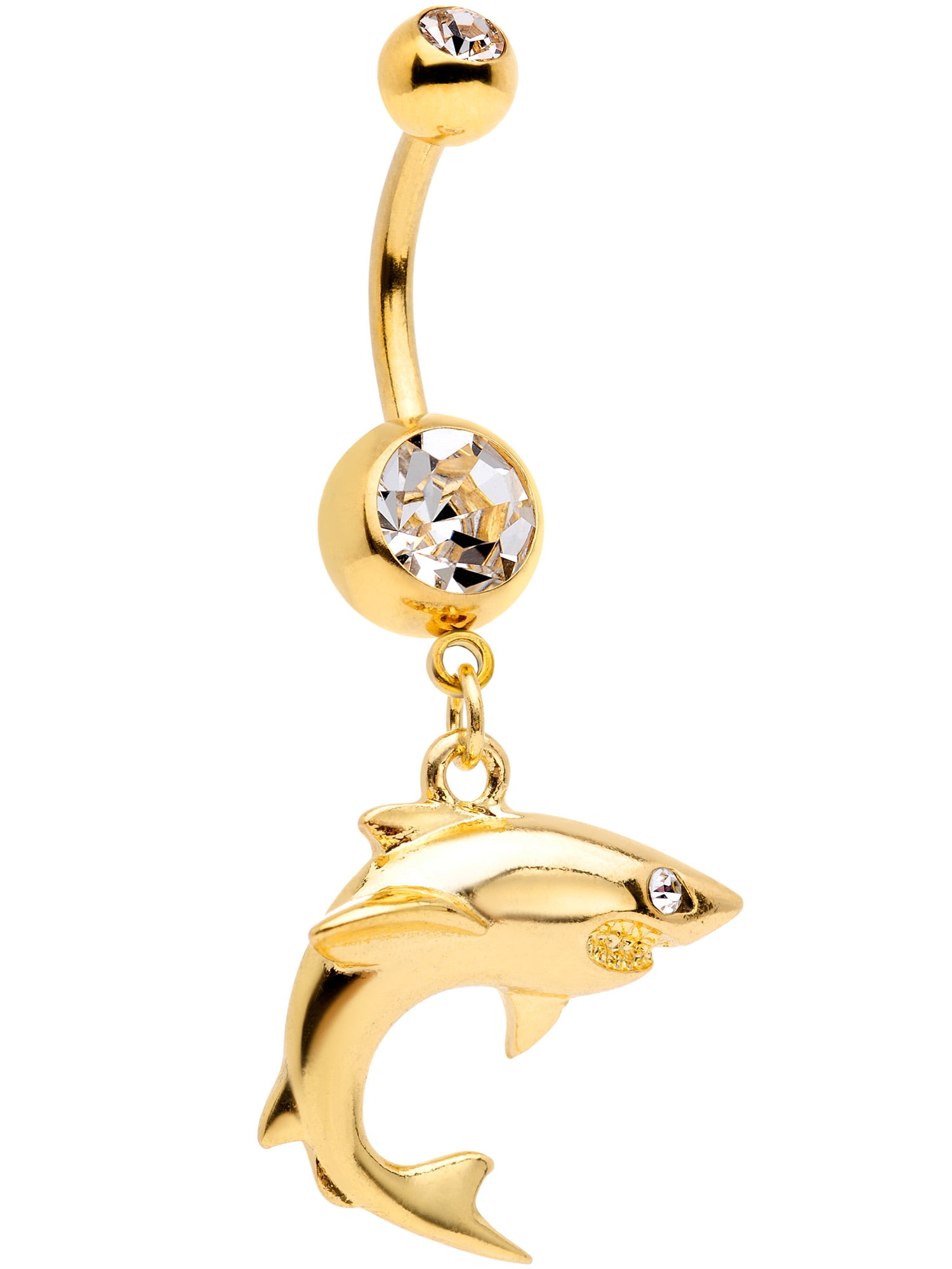 Shark belly 2024 button ring