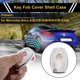 thumbnail image 2 of Funda de llave de coche de TPU de silicona blanca con borde plateado de Unique Bargains para Mercedes-Benz Clase A/B/C/E/G/M/R/S/V/W CL/CLA/CLK/CLS - Funda de control remoto de 2 botones, 2 of 6