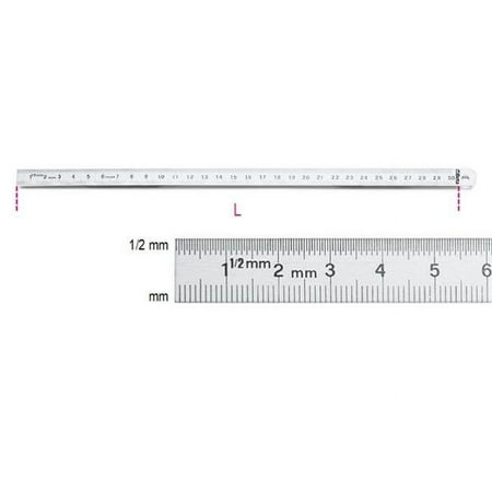 1682 150 mm. Stainless Steel Flexible Graduated Ruler