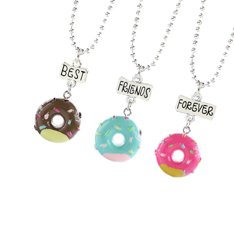 Colorful Doughnuts Shape Chains Adjustable Alloy Stainless Steel