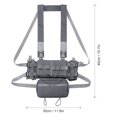 thumbnail image 2 of Bolsa táctica para el pecho, tipo chaleco Molle, bolsa frontal con manos libres, 2 of 8