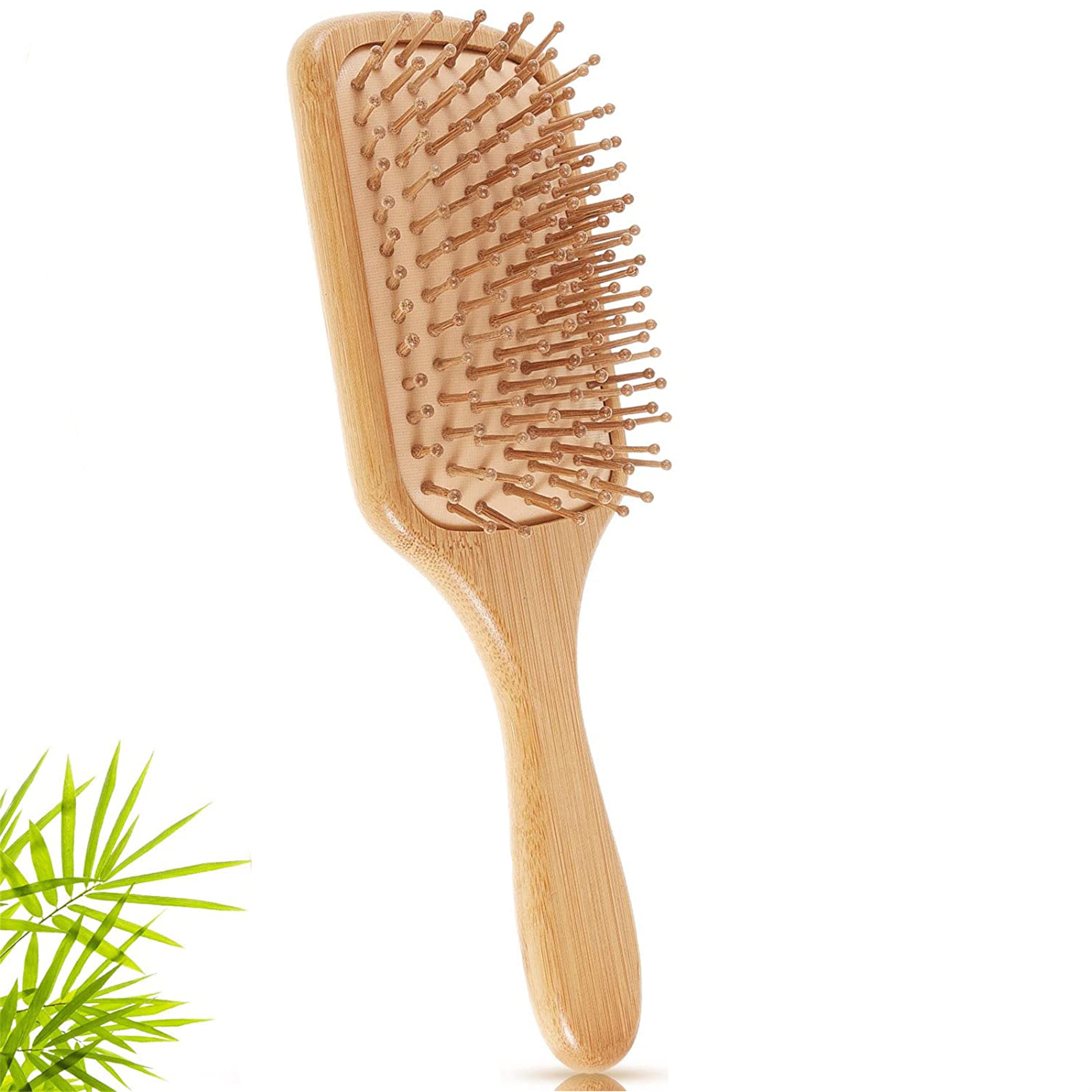 NOGIS Bamboo Hair Brushes for Women Bulk Paddle Brush Lightweight