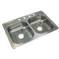 thumbnail image 5 of Transolid 33'' L x 22'' W Double Basin Drop-in Kitchen Sink, 5 of 6