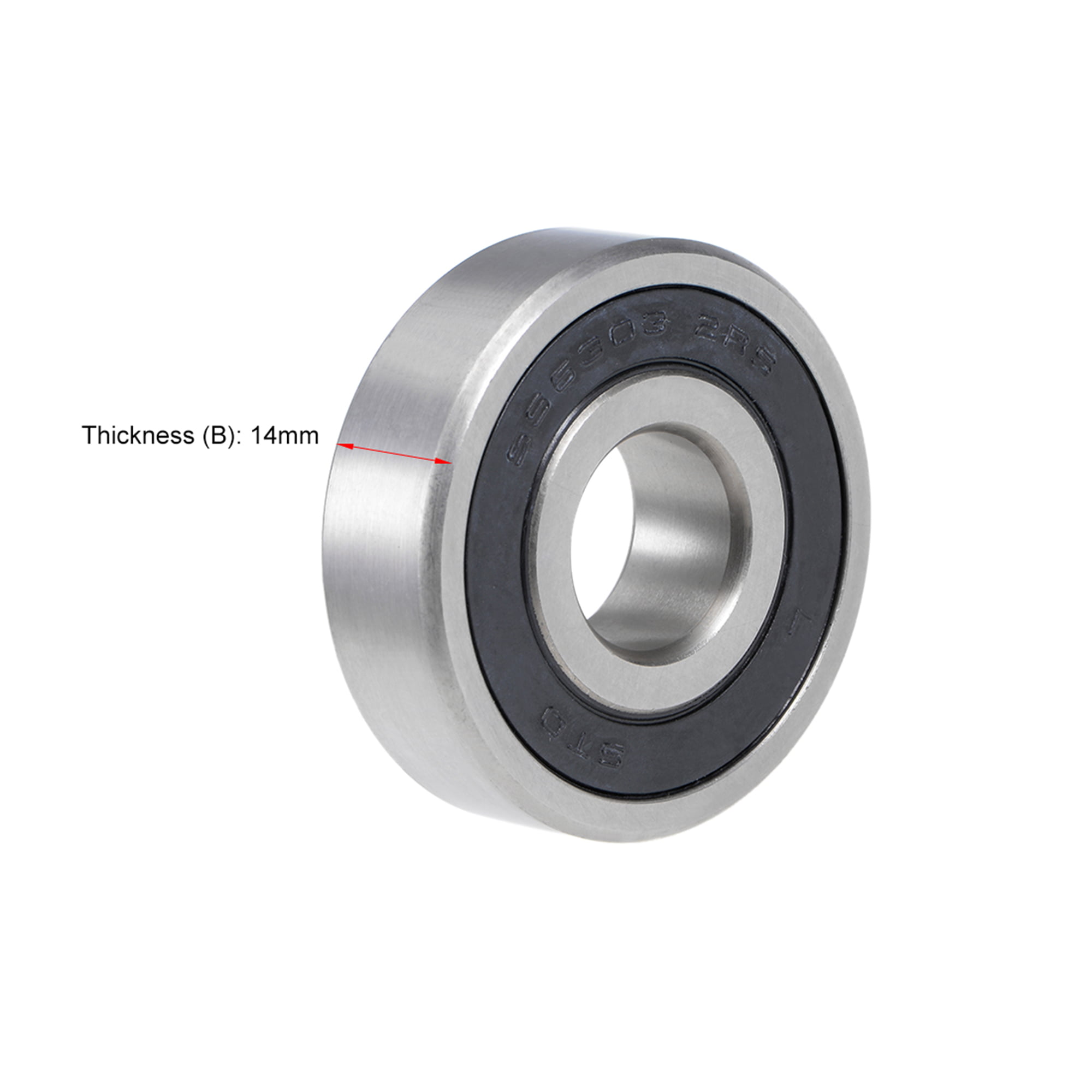 S6204-2RS Bearing 20mm x 47mm Stainless Steel 6204RS 