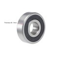 thumbnail image 3 of Uxcell 0.67''x1.85''x0.55'' Deep Groove Ball Bearings Double Sealed Stainless Steel Silver Tone 1pcs, 3 of 4