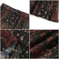 thumbnail image 6 of UVN Skirts for Women Summer Chiffon Pleated A-Line Long Skirt Elastic High Waist Swing Tiered Boho Beach Floral Print Maxi Skirts, 6 of 9
