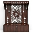 thumbnail image 2 of Wooden Brown Temple For Home / Pooja Ghar / Pooja Mandir / Mandir With LED Lights / Customized Mandir / Table Top And Wall Hanging Mandir, 2 of 4