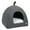 Grey, variant on Foldable Cat Bed Breathable Cat House Indoor Tent Dog Bed with Mat (Grey, Size M)