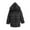 Black, variant on Lovskoo Womens Winter Coats Faux Fur Jacket Thick Warm Open Front Cardigan Long Sleeve Medium Length Hooded Coat Black