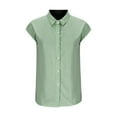 thumbnail image 3 of Blouses pour Femmes, Mode Décontractée Confortable Imprimé Col Rabattu Manches Courtes Haut Blouse T-Shirt, 3 of 5