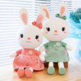 thumbnail image 2 of 40-115cm Creative Cute Sweet Rabbit Plush Toy / Small Daisy Skirt Bow Rabbit Pillow / Children Doll / Girl Birthday Giftgreen40cm Deng Xun unisex, 2 of 2