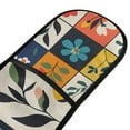thumbnail image 4 of Yayeee Double Oven Mitt Kitchen Heat Resistant Baking 35" x7" Quilted Glove, Floral Patterns, 4 of 6