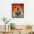 thumbnail image 3 of ONETECH Canvas Wall Art Little Girl Swing Pictures Banksy Street Pop Art Paintings Contemporary Artwork Love Home Decor for Living Room Wooden Framed Gallery-wrapped Ready to Hang 12\x16\, 3 of 4