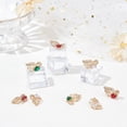 thumbnail image 4 of DIY 1 Box 12Pcs 3 Colors Butterfly Charms Colorful Glass Crystal Beads Filigree Butterfly Faceted Gemstone Pendants Gold Plated Rhinestone for DIY Bracelets Crafts Making Supplies, 4 of 8