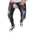 thumbnail image 4 of Caoirhny Men's Spring Summer Skinny Jeans Ripped Vintage Streetwear Denim Pants with Pockets, 4 of 9