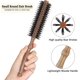 thumbnail image 3 of 3 Pieces Small Styling Hair Brush For Short Hair, Small Round Brush For Bang, 8, 3 of 5