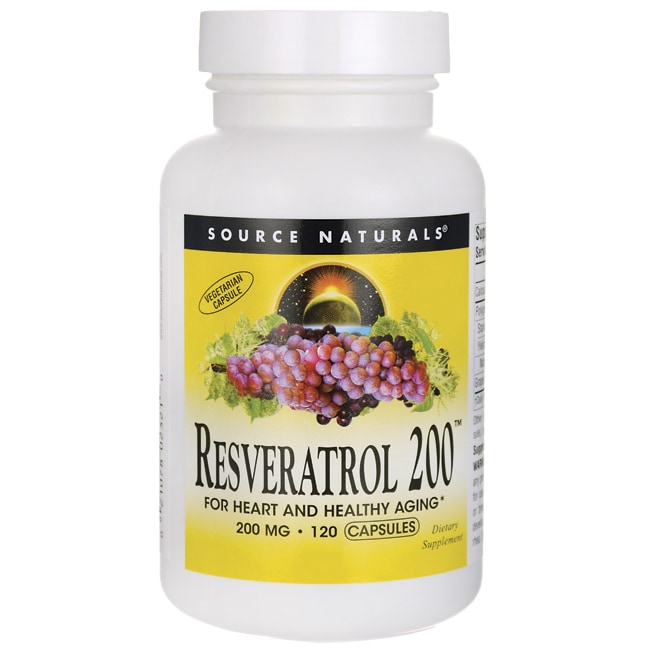 Source Naturals Resveratrol 200 mg. 120 Capsules