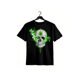 thumbnail image 1 of a men's cotton skull and leaves print T-shirt - casual crew neck short sleeve T-shirt, breathable knit fabric, slight stretch, regular fit, all-year-round street hip-hop style shirt, 1 of 6