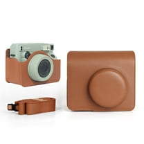 Carrying Case for Instax Wide 400, Retro Camera Bag Storage Protective Cover with Shoulder Strap, PU Leather Case Portable Travel Organizer for Wide 400 Instant Camera