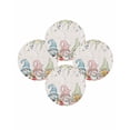 thumbnail image 7 of 15 Inch Round Placemats Set of 4, Gnomes Easter Non Slip Heat Insulation PP Table Mats, Eucalyptus Spring Floral Eggs Leaves Rustic Washable Place Mats for Kitchen Dining Party Table Decor, 7 of 7