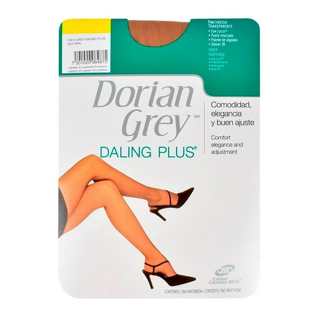 Pantimedia Dorian Grey Daling Plus para Mujer, Natural Beige Talla G